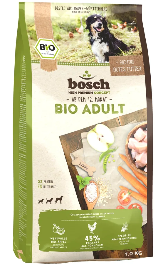 Verpackung Bosch HPC Bio Adult Chicken & Apple
